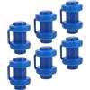 LIFKICH 6 Pezzi Cappucci per Trampolino Blu in Plastica 25mm | Pali e Rete del Trampolino, Manutenzione nel Giardino, Interno 25mm, Blu