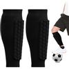 Eddrfy Parastinchi per bambini da calcio XS nero, traspirante e antiscivolo, parastinchi da calcio, con protezione a nido d'ape, leggero, flessibile, per allenamento, gioco, adolescenti, adulti