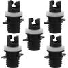 TOYANDONA 5 Pezzi Adattatore Valvola Pompa per Gommone Gonfiabile, PVC Nero | Set di Adattatori Leggeri, Montaggio Rapido, per Kayak Gonfiabili, Surf e Sport Acquatici