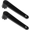 Zerodeko 2 Pezzi Chiave per Valvole Aria Kayak Portatile Chiave Piccola per Valvole TPU Nero per Smontaggio e Installazione su Kayak e Gommone Gonfiabile