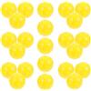TOYANDONA 6 Pezzi Palla da Pratica Golf Forata in Plastica Gialla | Design Cavo Fori di Precisione, Visibilità Elevata, Facile da Portare e Riporre, per Principianti