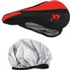 Homoyoyo Coprisella per Bicicletta da Montagna in Silicone e Memory Cotton | Ventilazione Traspirante, Copertura Antipioggia Inclusa, per Bici Stazionarie e Allenamento su Strada