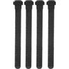 Beavorty 4 Pezzi Fibbia per Pattini a Rotelle in PVC Nero | Copripunta Pattini a Rotelle, per Roller Skates e Inline Skating, Viti Incluse, Leggero Stile Casuale