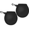 VOSAREA 2 Pezzi Borsa per Palline da Golf Fodera Interna in Neoprene Nero | Porta Tee Integrato, Accesso Rapido, Stile Elegante, per Campo da Golf e Principianti