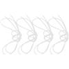 VANZACK 4 Pezzi Corda di Ricambio in Nylon, Fissaggio Sicuro Bianco | Rete Stabile per Gioco Regolare, Uso All'aperto e Centri Comunitari, Texture Liscia, per Ganci Rete