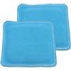 SECFOU 2 Pezzi Panno in Cuoio Blu, Pulizia Delicata Dell'asta | Riutilizzabile Dopo il Lavaggio, per Residui di Gesso, Uso in Sala Biliardo, Adatto a Giocatori e Leghe