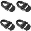 DIYEAH 4 Pezzi Plastica Nera Clip di Ricambio Accessori, per Sedili Kayak | Punti di Montaggio Kayak e Canoa, Stabilizzazione del Sedile, Installazione Rapida, Finitura Lucida