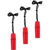 POPETPOP 3 Pezzi Contenitore Stagno da Immersione Tappo a Vite e Cordino Rosso | Struttura Cilindrica Sottile in Plastica, Superficie Opaca Antiscivolo, per Paddle Boarding e Barca