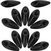 Housoutil 12 Pezzi Kit Inserti Passacavi Freno Bici Nero in Fibra di Nylon | Accessori per Passaggio Cavi Telaio Bici, Riduce Attrito Cavi, per Bici da Corsa e Gite Lunghe