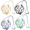 TOYANDONA 4 Pezzi Rete da Allenamento per Calcio Coulisse in Polipropilene | Pouch Riutilizzabile a Maglia, per Trasporto a Mani Libere, Uso Indoor e Scuola, per Pallone Rugby