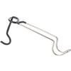 VILLCASE Gancio per Lampada da Campeggio in Acciaio Inox Argento Rimovibile | Aggancio Multiplo, Estremità Antiscivolo, per Pali Tenda e Bandiere, Glamping e Picnic