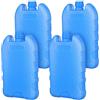 Alipis 4 Pezzi Blocchi di Ghiaccio Riutilizzabili Blu per Refrigeratore, PE | Riempimento D'acqua, Struttura Rigida e Piatta, per Pranzo, Viaggio, Picnic e Uso in Ufficio