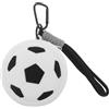 PACKOVE Portamonete Portachiavi Calcio in PVC Design Sportivo e Cerniera Resistente, Portachiavi Compatto per Zaini e Uso Quotidiano