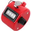 Toyvian Contatore Clicker Manuale in Metallo Rosso a 4 Cifre per Baseball | Conteggio Preciso con Mano, per Arbitri e Allenatori, Pratiche e Spettatori, Struttura Plastica