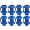GLEAVI 8 Pezzi Tappi per Palo Trampolino Rete, Ricambio Blu in ABS | Riparare Cappucci Rotti e Stabilizzare la Rete, Installazione Semplice, per Montaggio e Fissaggio