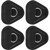 Toyvian 4 Pezzi PVC per Tavola Paddle Gonfiabile, Nero Patch Triangolare | Installazione Semplice, Compatibilità Versatile, Sigillo, per Zattere Gonfiabili e Surfboard