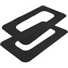DIYEAH 2 Pezzi Patch per Coda Tavola da Surf 9 Pollici in PVC Nero per | Accessorio per Pinne Rimovibili, Colla Marina Inclusa, per Sup e Tavole, Uso su Spiagge e Laghi