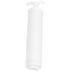 Gatuida Pompa Manuale per Sacchetti Sottovuoto, in PVC Compatta Bianco | Rimuove L'aria Dai Sacchi di Stoccaggio, Accessorio Portatile, per Viaggi, Camper e Armadi