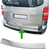 Modifycar Paraurti Posteriore adatto per Opel VIVARO C | Dal 2019+ Acciaio Inox Opaco Protezione per Bordo Bagagli Carico