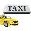Generic Luce taxi per auto: segnale taxi, decorazione luce taxi per auto | segnale taxi da soffitto retrò, luce taxi vintage luminosa, segnale taxi per veicolo 12 V, installazione conve