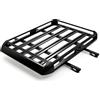 YANCCHUI Portapacchi per Auto in Alluminio, Portapacchi per Tetto in Alluminio, Portapacchi per Tetto in Alluminio con Deflettori del Vento, Portata Max 150 Kg, Larghezza Regolabile, Adatto per SUV con