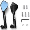 YHGGDN Specchi Manubri Specchietti Retrovisori Per Moto Per YAMAHA T-Max 500, TMAX, 560, TMax 530 Laterali Antivibrazione Da Manubrio Specchietti Laterali Moto