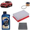 OP Kit tagliando 3 filtri + 5L olio 5W-30 Elite compatibile con Renault clio v 1.0 TCE 90 Benzina 2020+