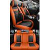 NOBQUA Coprisedili Auto Universali per 5 Posti in Vera Pelle-Compatibili con Nissan Qashqai Juke X-Trail/Rogue Micra - Impermeabili, Antiscivolo-Set Completo per SUV e Berlina