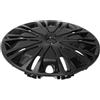HAWILLOSCH Copricerchi 15 Pollici Neri in PP per Ruota Auto Decorativo | Montaggio Semplice, Protegge Mozzo da Sporco e Detriti, Finitura Elegante e Resistente All'usura