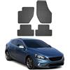 OMAC Tappetini in Gomma Compatibili con Volvo V40 2012-2019 Tappetini Auto Gomma Nero 4tlg