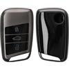 kwmobile Custodia Compatibile con VW 3 tasti (Keyless Go) - Cover Chiavi Auto Protezione Copri Telecomando - Copertina Chiave - Copertura Gommata Silicone TPU