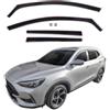 J&J AUTOMOTIVE GD Deflettori d'Aria e Antivento per MG HS 1 2018-2024 4pcs, Oscurati, Anteriori e Posteriori, Aerodinamico
