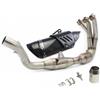 PSDKTMC Marmitta motocicletta Terminali di scarico per moto, silenziatori per motocross, sistemi completi Escape Moto Slip per YZF MT09 R9 FZ09 XSR900 per Tracer 9 900 GT 2024 2025