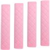 Hyeguenjunivest Cinghia per auto, 4 pezzi, imbottitura per seggiolino auto, materiale morbido, protezione per cinture di sicurezza, 27 cm, colore rosa, cintura di sicurezza, accessorio per auto, comfort per collo e
