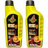 Generico Olio Miscela 2T EXCED RSKm da Competizione, Sintetico e Ricino, 2 Litri, 2x1L, Kart e Moto, Made in Italy