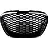 NLNPFGHVZY Griglia Anteriore Auto Per Seat Leon MK2 1P Altea Toledo Mk3 2004-2009 Griglia Paraurti Anteriore A Nido D'ape Senza Stemma Paraurti(Glossy Black)