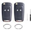 Copiel 2 Pezzi Guscio Chiave di Ricambio Auto Compatibile con Opel Astra Adam Insignia Mokka Zafira Per Chevy Cruze Aveo Orlando Spark Trax Captiva Matiz 2 Tasti Telecomando Custodia Ricambio