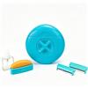 Gorger Rasoio portatile 3 in 1 con nebbia d'acqua, sapone e lama, 9 cm (blu)