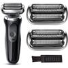 Cidegoo Confezione da 2 testine di ricambio 73S compatibili con rasoio Braun Series | Lamine galleggianti 3D, pettine preciso, uso bagnato/asciutto, facile click-in, durata di 18 mesi Foil & Cutter Compatibile