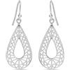 LeCalla Orecchini da donna in argento Sterling 925 martellato, leggeri, italiani, classici, fatti a mano, testurizzati