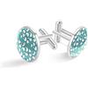 Generic Gemelli in argento personalizzati per camicia smoking oca uccello, 20mm*20mm, Acciaio inossidabile, Quarzo creato