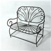 KARLOR Mini panca da giardino in metallo Loveseat doppia sedia da giardino vintage panca in ferro per decorazione in miniatura micro paesaggio fatato giardino decorativo ornamento succulento Decor