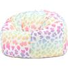 icon Classico Leopardo Pouf Bambini con Riempimento Incluso | Prodotto in Europa, Sedia Gaming, Tessuto Resistente All'acqua, Pouf per Camera da Letto e Esterno