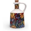 Doni Bomboniere Matrimonio 1 pz Oliera Ceramica con Motivo Floreale Comunione Cresima Idee Regalo Complete Originali Economiche Grande