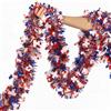 Tencipeda Halloween Garland Metallic Foil Tinsel with Pumpkin Bat Designs (Type 2,3M+30LED)