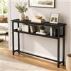 JSWHYBD Consolle Stretta Profondità 20 cm, Tavolo Ingresso a 2 Ripiani | Consolle salvaspazio per ingresso, corridoio, dietro divano, soggiorno e piccoli spazi(C,100x20x100cm)