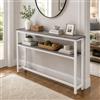 JSWHYBD Consolle Stretta Profondità 20 cm, Tavolo Ingresso a 2 Ripiani | Consolle salvaspazio per ingresso, corridoio, dietro divano, soggiorno e piccoli spazi(J,150x20x100cm)