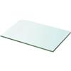 Atosonza Mensola da parete in vetro trasparente, 30 x 20 cm, spessore 8 mm, 15 kg, moderna mensola sospesa per soggiorno, cucina, bagno, corridoio, ufficio, montaggio a parete salvaspazio, design