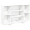 SYDE Credenza in compensato bianco, 120 x 30 x 75 cm | 4 ripiani, ampio stoccaggio, superficie resistente, facile da pulire, ideale per camera da letto