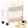 Generisch Carrello a rotelle, in polipropilene, mobile a più livelli, con N | da pavimento, scaffale per snack e libri per cucina, bagno, WC, organizzazione